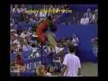 Pete Sampras goes nuts against the chair umpire
