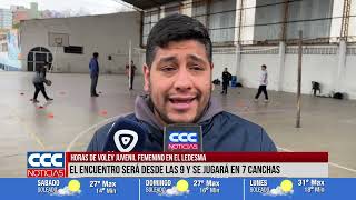 HORAS DE VOLEY JUVENIL FEMENINO EN EL LEDESMA