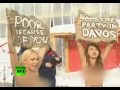Mujeres protestan desnudas contra la pobreza