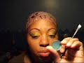 Green and Yellow Eyeshadow Tutorial