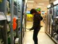 Kid flips out on his mom in target
