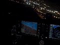 Bruce VNY Final Approach at midnight