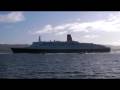 QE2 alongside on her final visit to Greenock, River Clyde