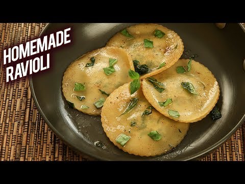 Homemade Ravioli – Ravioli Recipe Indian Style – Mushroom Ravioli – Easy Ravioli Recipe – Bhumika