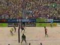Dalhausser's block clinches a chance for gold