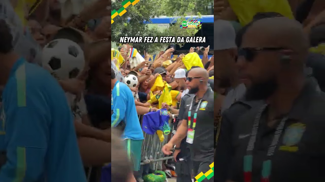 NEYMAR CHEGOU DANDO PRESENTE PARA A TORCIDA! #shorts