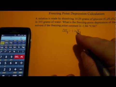 how to determine freezing point