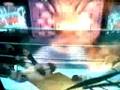 superplex en dos mesas de fuego