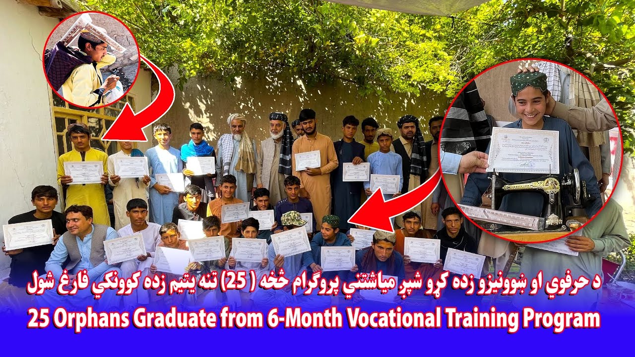 25 Orphans Graduate from 6-Month Vocational Training Program