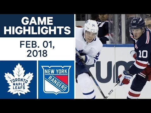 Video: NHL Game Highlights | Maple Leafs vs. Rangers – Feb. 1, 2018