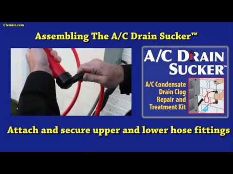how to clean hvac drain pan