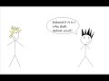 goku v.s vegata, battle of the stick people