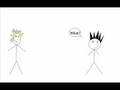 goku v.s vegata, battle of the stick people