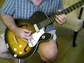 vintage harmony rocket guitar demo