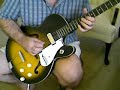 vintage harmony rocket guitar demo