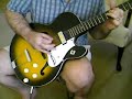 vintage harmony rocket guitar demo