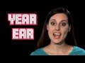 Learning English pronunciation - Year & Ear - Can you tell the difference? 英会話