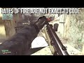 Click to watch MW3 In Depth Sights: www.youtube.com PC fire rates: bit.ly Console fire rates: bit.ly Want to play in open lobbies? www.twitter.com In this episode of Modern Warfare 3 In Depth I cover the effects of Rapid Fire and some of the weirder glitches associated with fire rates in CoD. The guide and code say something completely different from what Rapid Fire actually does. It's effect is different from weapon to weapon on a total RPM and a percentage RPM basis. Also, the measured rates of fire on weapon in Call of Duty MW3 are very different from their calculated rates of fire based on the game code and strategy guide.
