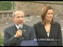 Calderón visita lugar de la tragedia