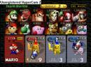 Master Hand, Polygons, and giant DK on SSB 64