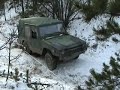 Iltis - Getting out of the hole using the winch or unstucker