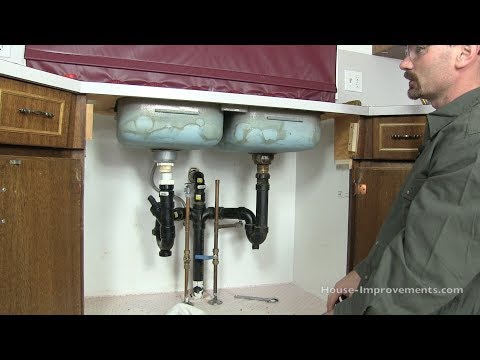 how to set a kitchen sink