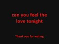 Can you feel the love tonight - Playing on keyboard