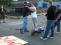 Pocket Bike Jump off warf