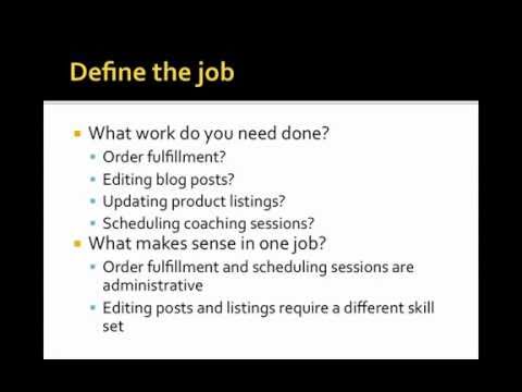 how to write job description