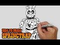 How to Draw Springtrap- Five Nights at Freddy's 3- Video Lesson