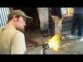 Blowing glass piece for Cascade Valley Health Center's 