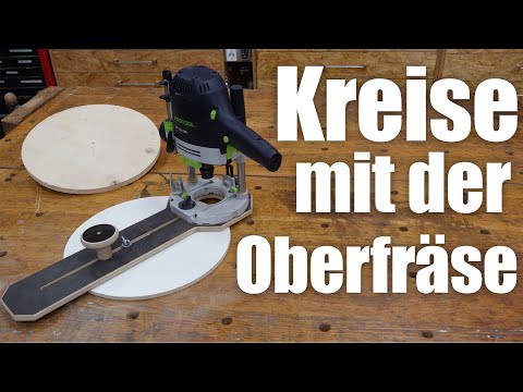 Fräszirkel Oberfräse schnell und günstig selber machen | Anleitung