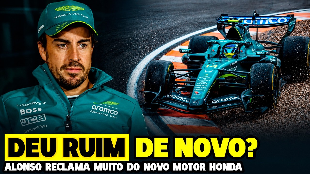 MOTOR HONDA 2.0 APRESENTA PROBLEMAS SÉRIOS E GERA RECLAMAÇÕES DE ALONSO | FÓRMULA 1