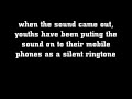 a short clip about the sound silent to adults but annoying to youths and some animals. ADD THE FOLLOWING TO THE END OF THE URL/WEB ADDRESS OR YOU WILL NOT HEAR IT: &fmt=18