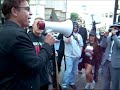 Jason Beghe shows up at San Francisco 5-10 protest
