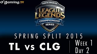 LCS NA Spring 2015 - W1D2 - TL vs CLG