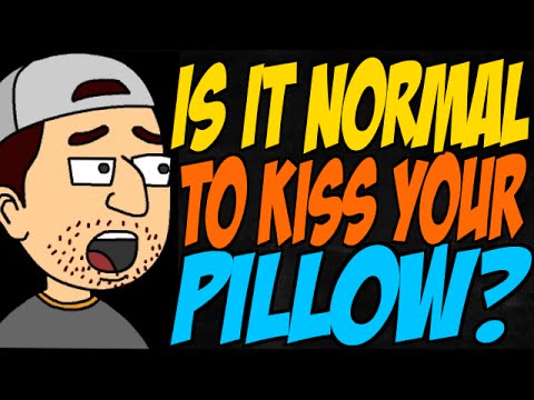 how to practice kissing with a pillow