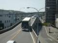 R-54快走する高速ﾊﾞｽ ﾒﾄﾞﾚｰ～休憩地布野立寄り風景