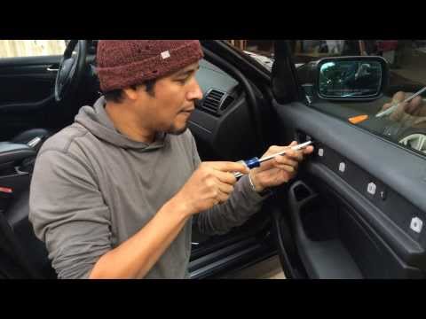 Removing BMW Door Panel Replacing Window Regulator