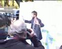 planet green rocks at the launch of the planet green channel by the greek theatre in la.