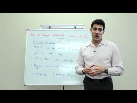 How to Manage Stakeholders During Crisis Video
