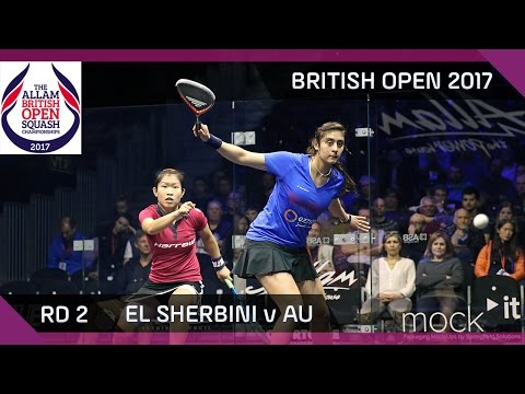 Squash: El Sherbini v Au - British Open 2017 Rd 2 Highlights