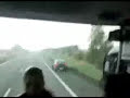 Tornado hits bus.
