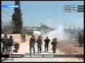 Peaceful demonstration meets hostile army.