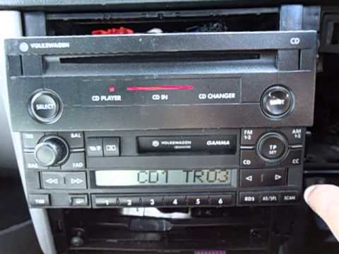 how to change cd player in vw polo