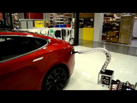 Robot cargador de Tesla