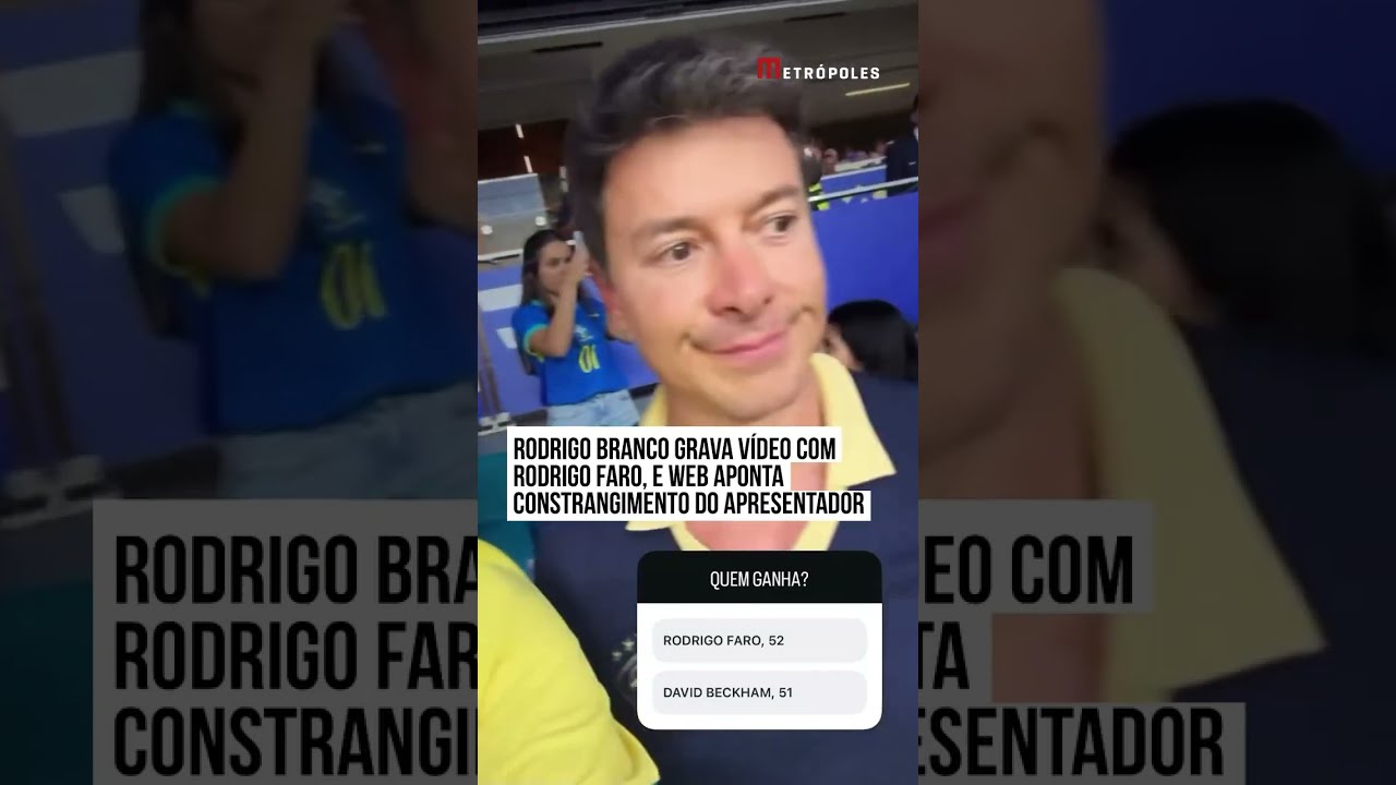 Rodrigo Branco grava vídeo com Rodrigo Faro e web aponta constrangimento do apresentador