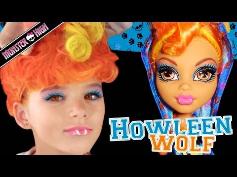 Howleen Wolf Monster High Doll Costume Makeup Tutorial for Cosplay or Halloween