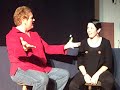 loren and barbara play it for laughs at the fall 2008 bare bones theater company showcase