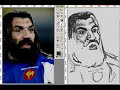 S�bastien CHABAL (Speed Painting) by Kzerphii Toomk